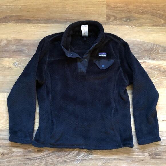Patagonia Re-Tool Jacket Kids Black Size 8 - Picture 1 of 5